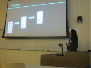 Shruti Singh presenting this project at a Rice University undergraduate conference.
