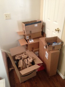 Just half of the boxes that arrived at my house.