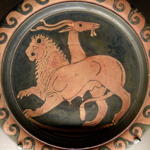 Chimera of goat and lion